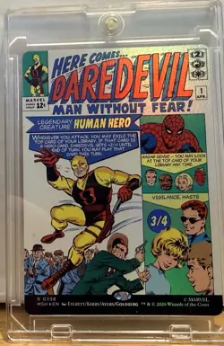 Daredevil, Man Without Fear MTG - Borderless Foil Comic - Marvel Super Heroes NM - Image 1