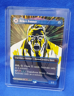 Bruce Banner The Incredible Hulk - Borderless Foil MTG - Marvel Super Heroes - Image 1