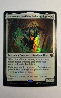 Magic the Gathering (MTG) Anti-Venom, Horrifying Healer Marvel's Spider-Man Foil - Image 1