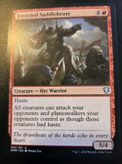 Frenzied Saddlebrute 180/361 Uncommon Commander Legends Magic: The Gathering - Image 1