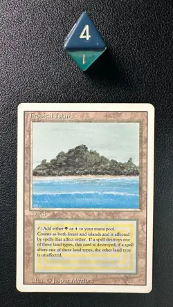 MTG Tropical Island Revised English Lightly Played - Image 1