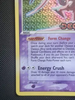 Pokemon TCG Deoxys (Attack Form) 17/107 EX Deoxys Reverse Holo Rare Eng 2005 - Image 5