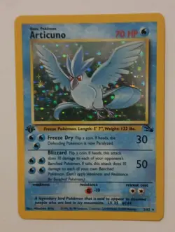 1st Edition Articuno 2/62 Fossil Holo Rare Vintage WOTC Pokemon TCG - Image 1