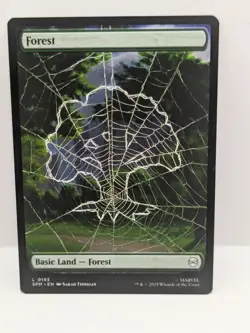 MTG Spiderman - Forest - Basic Land - Borderless - SPG 193 - - Image 1