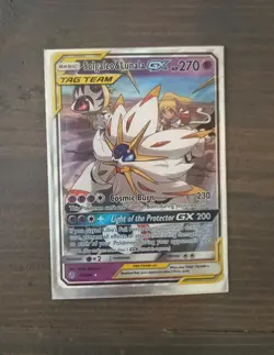 Pokemon TCG Solgaleo & Lunala GX 75/236 Cosmic Eclipse TAG TEAM Ultra Rare Holo - Image 1