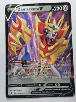 ZAMAZENTA V SWSH019 HOLO PROMO SWORD & SHIELD PROMO NM/M POKEMON - Image 1