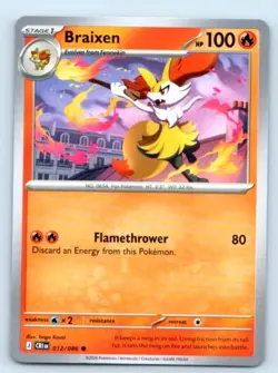 Braixen 012/086 ~ Common English Near Mint Pokemon TCG - Image 4