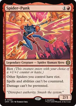 MTG Spider-Punk [Marvel's Spider-Man] Foil Near Mint Magic - Image 1