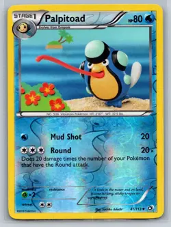 Palpitoad 41/113 Uncommon Legendary Treasures Pokemon Reverse Holo Near Mint - Image 1