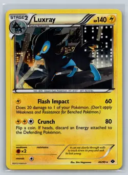 Luxray (Cosmos Holo) 046/099 Promo Blister Exclusives Pokemon Moderately Played - Image 1