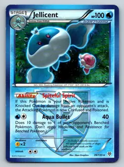 Jellicent 39/135 Rare Plasma Storm Pokemon Near Mint - Image 1