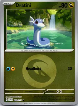 Dratini (Energy Symbol Pattern) 150/217 Ascended Heroes Pokemon Reverse Holo NM - Image 1