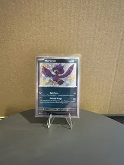Murkrow 181/091 - Pokemon TCG: Paldean Fates - Baby Shiny MINT! - Image 1
