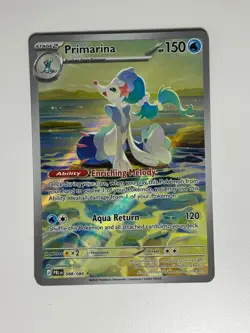 Primarina 088/084 Illustration Rare Pitch Black Pokemon Holo Near Mint - Image 1