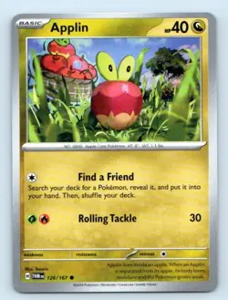 Applin 126/167 ~ Common English Near Mint Pokemon TCG - Image 1