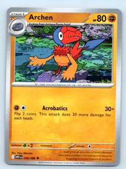 Archen 050/086 ~ Uncommon English Near Mint Pokemon TCG - Image 3
