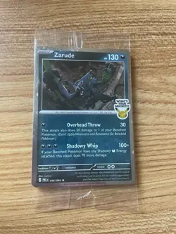 Pokemon 30th Anniversary Pitch Black Zarude #56 Cosmos Holo GameStop Excl SEALED - Image 1