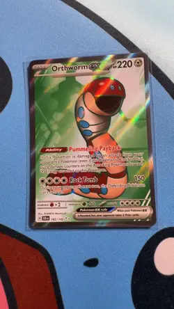 Orthworm ex 162/142 Ultra Rare Stellar Crown Pokemon Holo Near Mint - Image 1