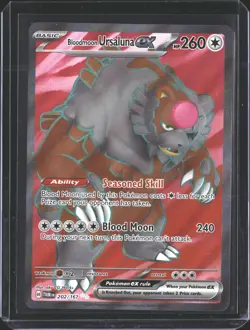 Bloodmoon Ursaluna ex 202/167 Ultra Rare Twilight Masquerade Pokemon NM/M - Image 1