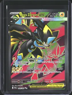 Mega Zeraora ex 098/084 Ultra Rare Pitch Black Pokemon Holo NM/M - Image 1