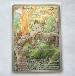 Nintendo Meowth 106/094 PFL IR Full Art Holo EN 2025 70HP - Image 1