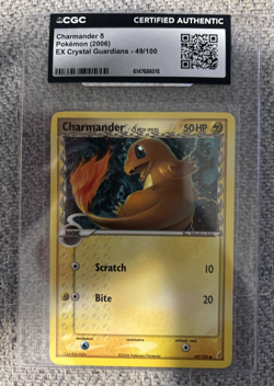 Pokemon TCG Charmander Delta Species 49/100 EX Crystal Guardians 2006 Common NM - Image 1