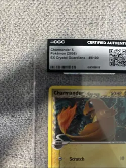 Pokemon TCG Charmander Delta Species 49/100 EX Crystal Guardians 2006 Common NM - Image 5