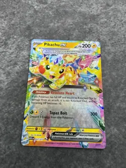 Pikachu ex 057/217 Me: Ascended Heroes Holo Full Art Double Rare Pokemon MINT Mt - Image 2