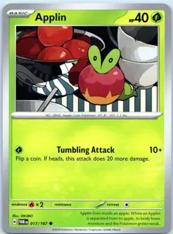 Applin 017/167 Common English Near Mint Pokemon TCG - Image 3