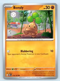 Bonsly 110/197 ~ Common English Near Mint Pokemon TCG - Image 1