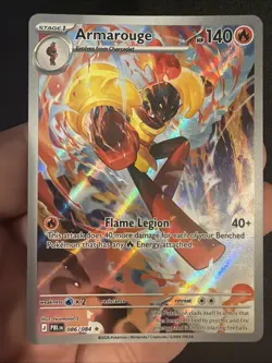 Pokemon TCG Armarouge 086/084 Me05: Pitch Black Holo B - Image 1