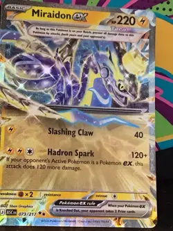 Miraidon ex 073/217 Ascended Heroes Double Rare Holo Pokemon TCG NM - Image 3