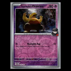 Destined Rivals - Team Rocket's Drowzee - 079/182 - Reverse Holo - TCG Pokemon - Image 1