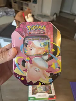 Pokemon Mega Evolution Mega Moonlit Tin Box CLEFABLE Sealed with 4 Booster Packs - Image 1