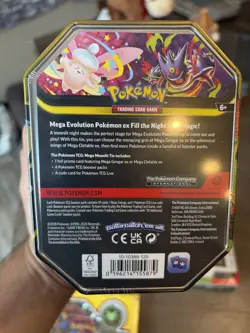 Pokemon Mega Evolution Mega Moonlit Tin Box CLEFABLE Sealed with 4 Booster Packs - Image 3