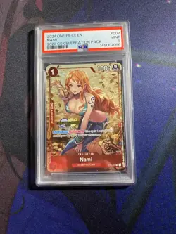 ONE PIECE CHAMPIONSHIP 2023 CELEBRATION PACK #007 NAMI ST01-007 CS Stamp PSA 9 - Image 1