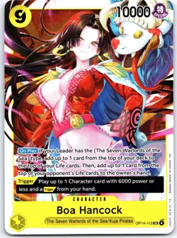 Boa Hancock OP14-112 Super Rare The Azure Sea's Seven One Piece Foil NM - Image 1