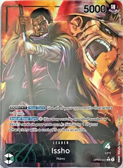 Issho [Alternate Art] OP04-020 One Piece Kingdoms of Intrigue PSA 10 - Image 2