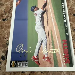 1995 Upper Deck Collector's Choice Gold Foil Signature Ozzie Smith #200 HOF 🔥 - Image 3