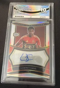Panini Select FIFA 2024-25 Signatures Lamine Yamal S-LY Tie-Dye Prizm Auto - Image 1