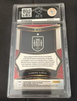 Panini Select FIFA 2024-25 Signatures Lamine Yamal S-LY Tie-Dye Prizm Auto - Image 2