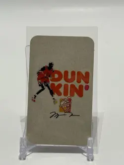 Dunk N Go Nuts Michael Jordan Lazer Holo Promo Mini Tobacco Card Chicago Bulls - Image 2