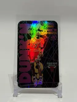 Dunk N Go Nuts Michael Jordan Lazer Holo Promo Mini Tobacco Card Chicago Bulls - Image 3