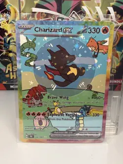 Bubble Charizard EX - Pokemon Card - TCG Display Art Card - Star Holo - Image 1