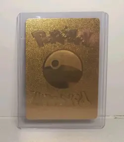Gold Charizard EX HP230 Pokemon Fan Art Card Rare Display Collectible - Image 2