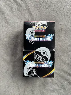 Pokemon TCG Mega Evolution Chaos Rising Half Booster Box 18 Packs Sealed Damaged - Image 1