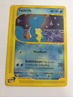Lot Of 3 Expedition E Reader Pokemon Cards Charmander Squirtle Bulbasaur 2002 - Image 4