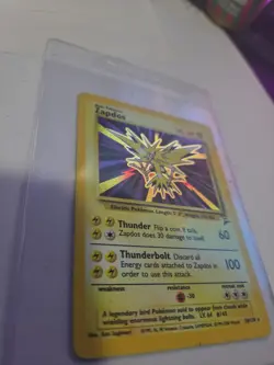 Zapdos 020/130 2000 Base Set 2 Holo Rare Vintage Pokemon Card -LP - Image 4
