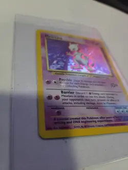 Pokemon Mew Black Star Promo #8 & Mewtwo Base Set 10/102 Holo Card Lot MP-LP - Image 3