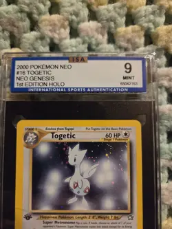 #16/111 Togetic 1st Edition Holo Rare 2000 Pokemon Vintage Card - Image 5
